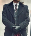 Black Wool Overcoat Men