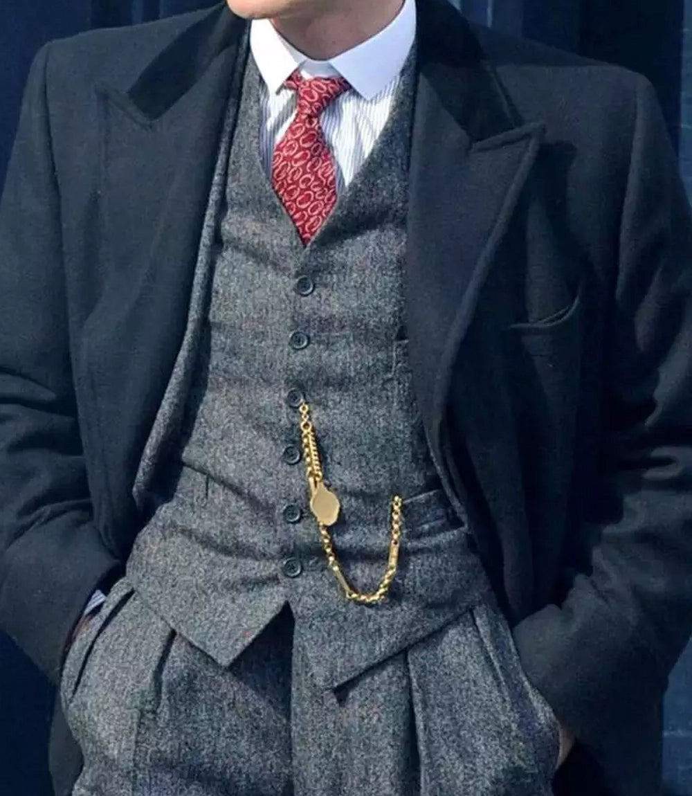 Black Wool Overcoat Men