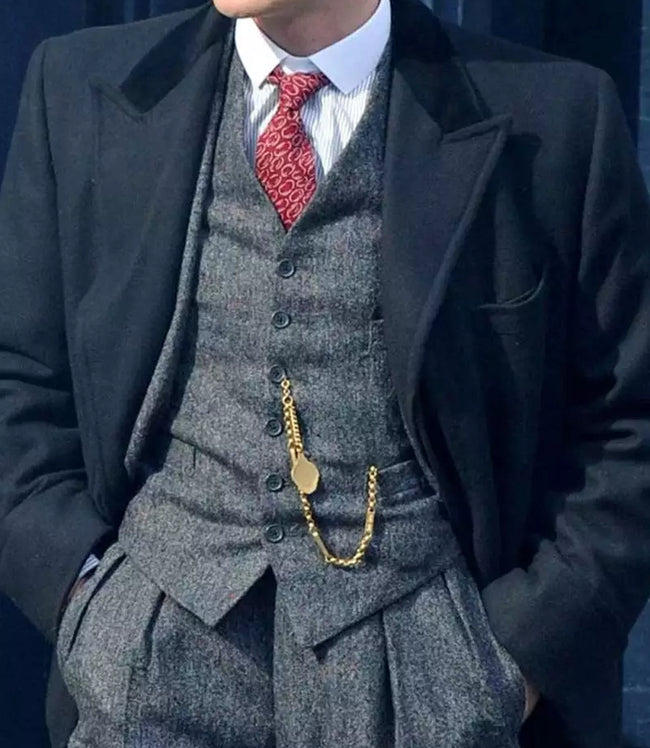 Black Wool Overcoat Men