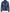 Mens Shirt Collar Blue Leather Jacket