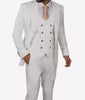 Vintage White Three Piece Suit Mens