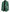 Womens Three Button Green Leather Blazer