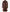 Long Cognac Leather Car Coat for Women