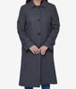 Womens Charcoal Grey Wool Overcoat
