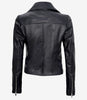 Women Black Asymmetrical Leather Jacket