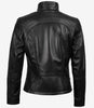 Womens Black Leather Cafe Racer Jacket