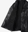 Womens 3 4 Length Black Leather Coat