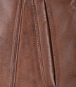 Womens Cognac 3 4 Length Leather Coat