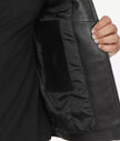 Mens Tall Black Quilted Leather Jacket