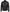 Men's Black Leather Biker Style Jacket with Tan Arm Stripes
