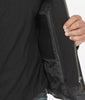Black Hooded Leather Jacket Mens 