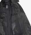 Mens Black Cafe Racer Leather Jacket
