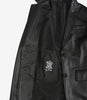 Womens Black Leather Blazer
