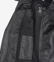 Womens Black Real Leather Moto Jacket