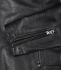 Mens Black Cafe Racer Leather Jacket