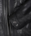 Womens Black Real Leather Motorcycle Jacket