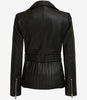 Womens Leather Black Biker Jacket