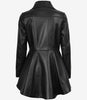 Womens Black Peplum Leather Jacket