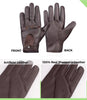 Mens Brown Leather Driving Gloves