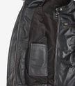 Womens Ruboff Brown Distressed Biker Leather Jacket
