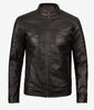 Mens Real Leather Ruboff Brown Leather Jacket