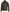 Mens Quilted Shoulder Green Cafe Racer Leather Jacket