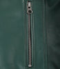 Womens Real Leather Green Biker Jacket