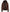 Womens Cognac Leather Bomber Jacket With Removable Hood