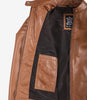Womens Real Lambskin Leather Tan Biker Jacket