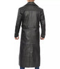 Jackson Mens Black Trench Full Length Leather Coat