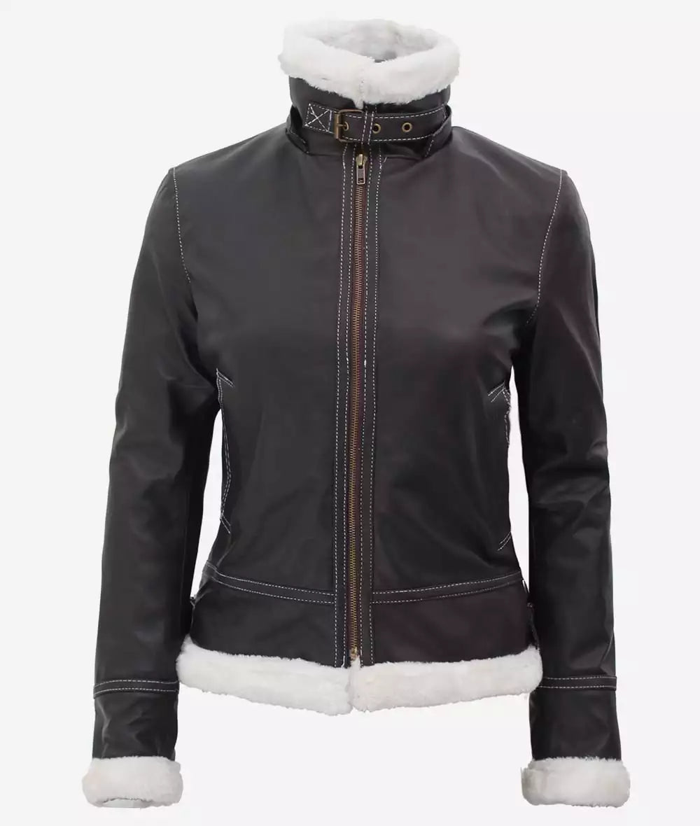 Women Brown B3 Bomber Jacket