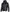 Mens Black Leather Hooded Moto Jacket