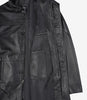 Bristol Black Mens Leather Car Coat