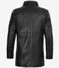 Bristol Black Mens Leather Car Coat
