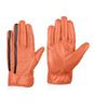 Mens Cognac Perforated Leather Gloves