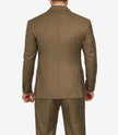 Mens Wide Peak Lapel Double Breasted Brown Suit