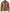 Mens Tall Camel Brown Quilted Leather Biker Jacket