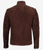 Men's Top Notch Dark Brown Suede Jacket