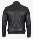 Men's Black Biker Style Leather Jacket
