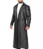 Jackson Mens Black Trench Full Length Leather Coat