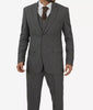 Grey Three Piece Two Button Suit Mens