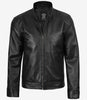 Men's Owen Black Biker Style Leather Jacket
