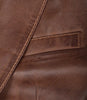 Mens Brown Leather Blazer