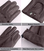 Mens Brown Leather Driving Gloves