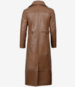 Jackson Mens Brown Trench Full Length Leather Coat