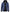 Mens Blue Waxed Bomber Leather Jacket With Hood
