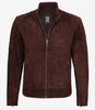 Men's Top Notch Dark Brown Suede Jacket