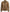 Men's Quilted Shoulder Camel Brown Cafe Racer Leather Jacket