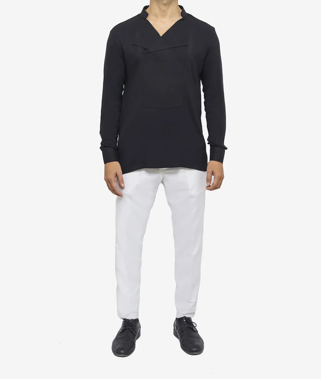 Mens Black Linen Shirt