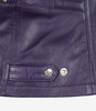 Womens Purple Moto Leather Jacket